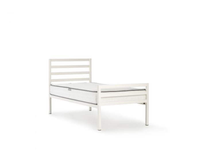 Academy White Metal King Single Bed | Now On Sale | Bedtime.
