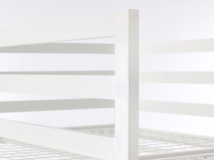 Academy White Metal Bunk Bed Detail 2 | Now On Sale | Bedtime.