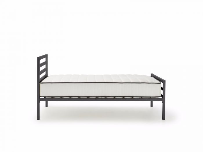 Academy Grey Contemporary Queen Bed Frame