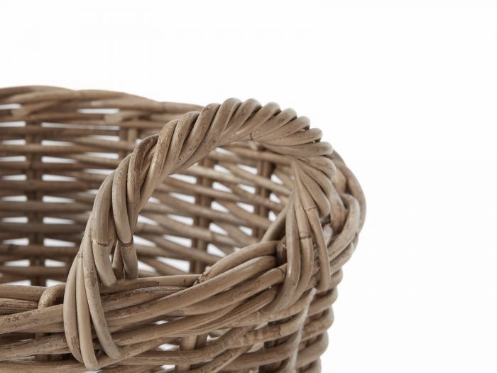 Round Basket with Handles | Now On Sale | Handle View | Bedtime.