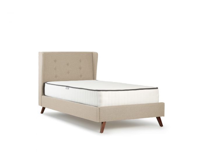 Chester Natural Upholstered Single Bed | Now On Sale | Bedtime.