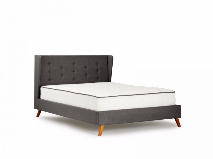 Chester Graphite Upholstered Queen Bed | Now On Sale | Bedtime.