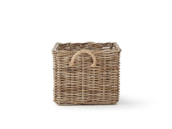 Hampton Small Storage Basket | Now On Sale | End View | Bedtime.