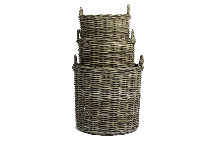 Helmsley Round Cane Storage Baskets (Set Of Three) | Bedtime.