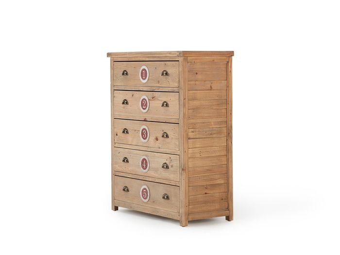 Huckleberry 5 Drawer Tallboy (Numbered) | Now On Sale | Bedtime.