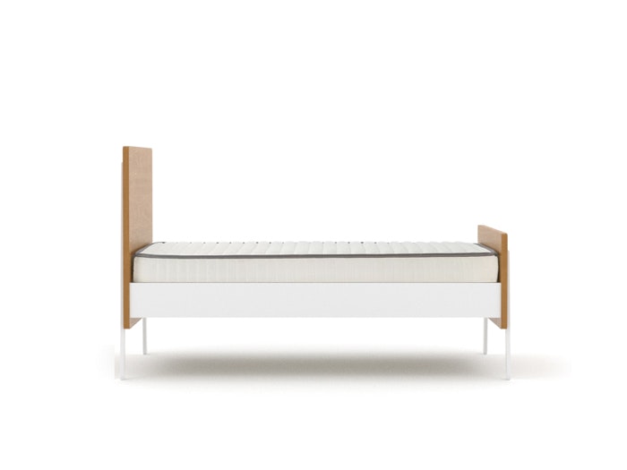 Kaspar Contemporary Single Bed - Front View