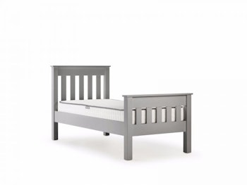 New England Grey Single Bed - SECONDS  | Bedtime.