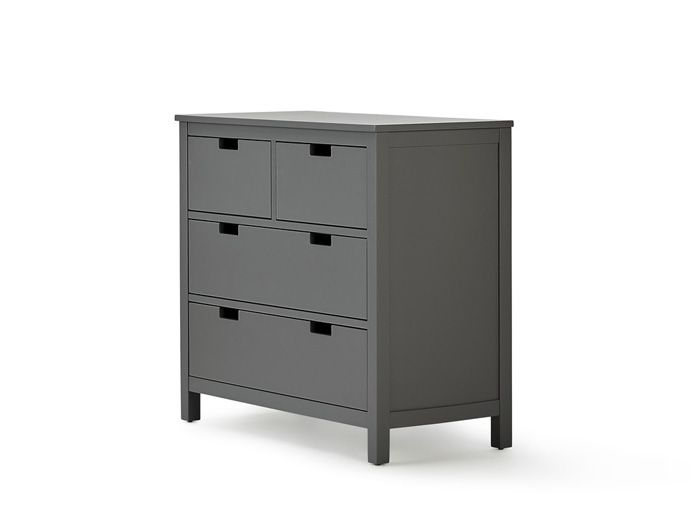 Soho Graphite 4 Drawer Dresser | Bedtime.