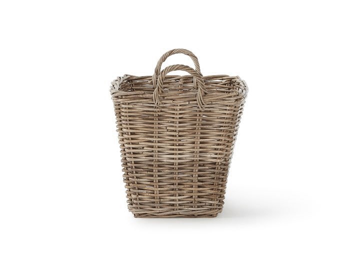 Tapered Basket with Handles | Now On Sale | End View |Bedtime.