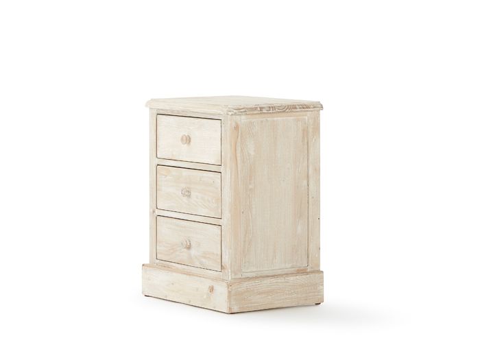 Woody Whitewash Bedside Table | Now On Sale | Bedtime.
