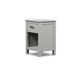 grey one drawer bedside table